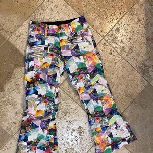 Obermeyer ski pants girls 10-12 colorful